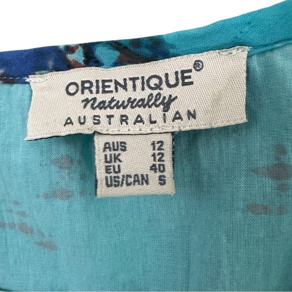 ORIENTQUE Australia‎ Womens Retro Boat Print Crinkle Cotton Dress Size Small - Picture 5 of 16